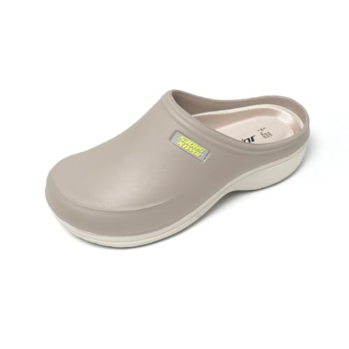 JOMIX Clogs Damen mit Fußbett Pantoletten Berufsschuhe Orthopädische Kochschuhe Bequeme Sanitär-Clogs Medizinische Gartenschuhe Gesundheitsschuhe