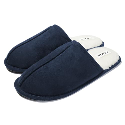 JOMIX Pantofole Invernali Pelose da Uomo, Comode e Calde per l'uso in Casa