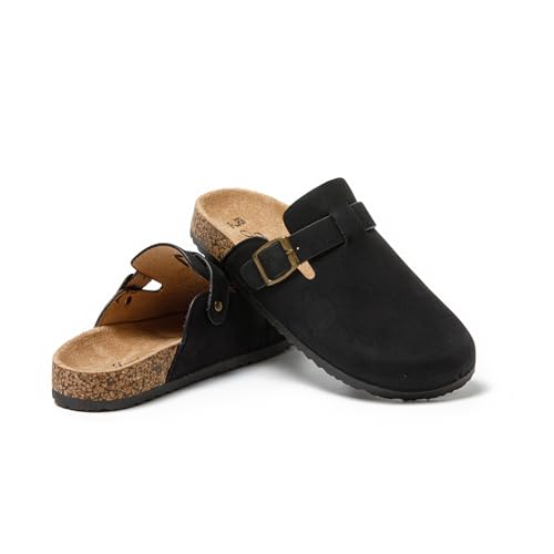 JOMIX Pantofole da Donna in Pelle Sintetica con Suola in Sughero