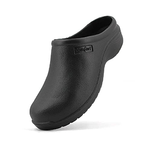 JOMIX Herren Clogs Gartenschuhe Krankenhaus Küche Sanitär Clogs Anti-Rutsch Gummi Arbeitsschuhe