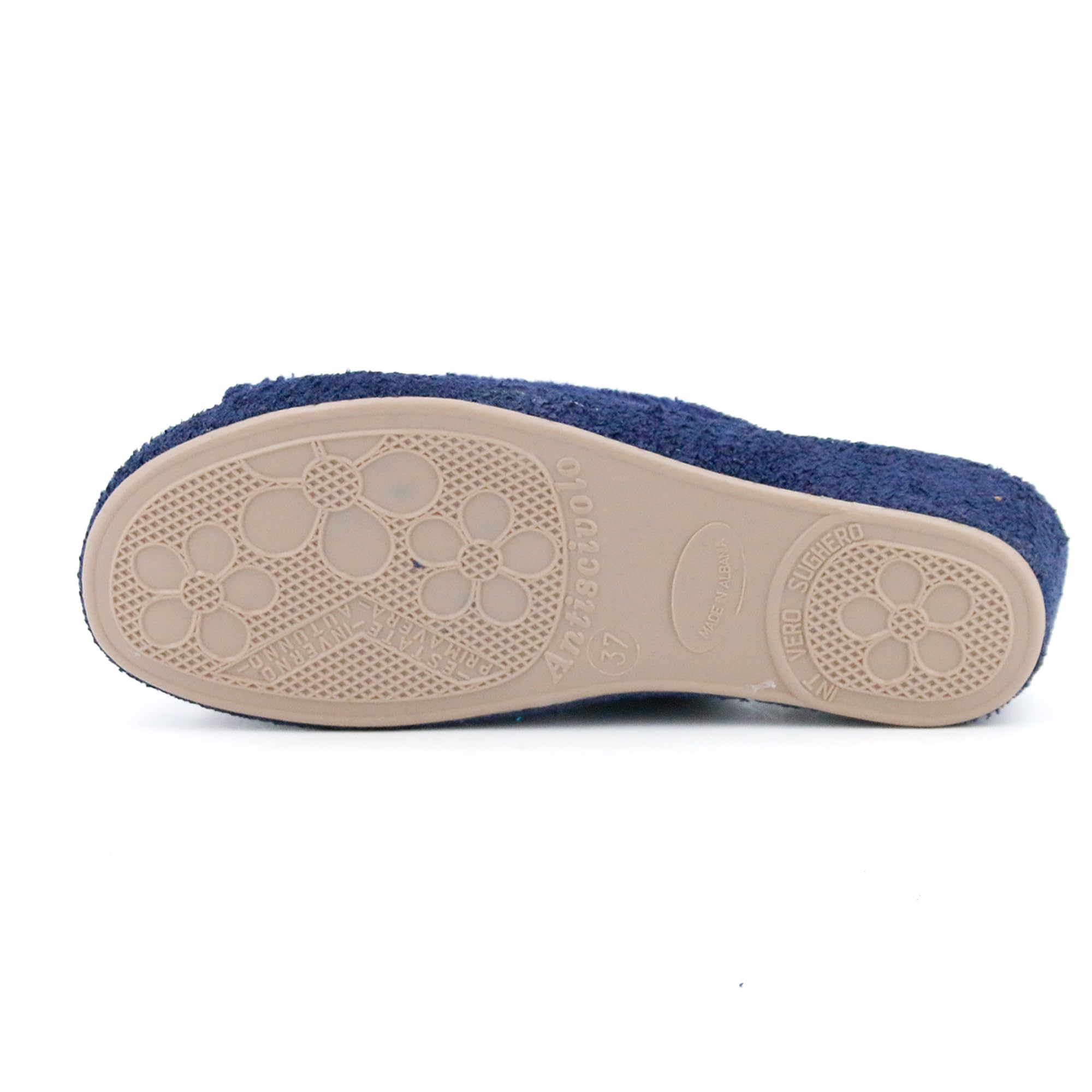 3Rose Chanclas de mujer monocolor de esponja con cuña interior de corcho y elástico