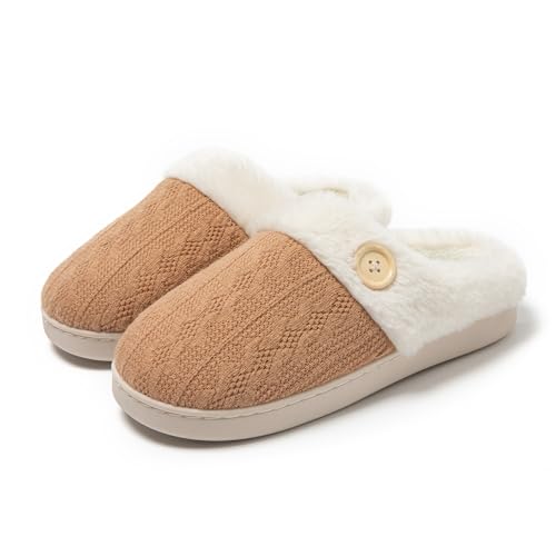 JOMIX Pantofole Invernali da Donna Imbottite Calde Pelose