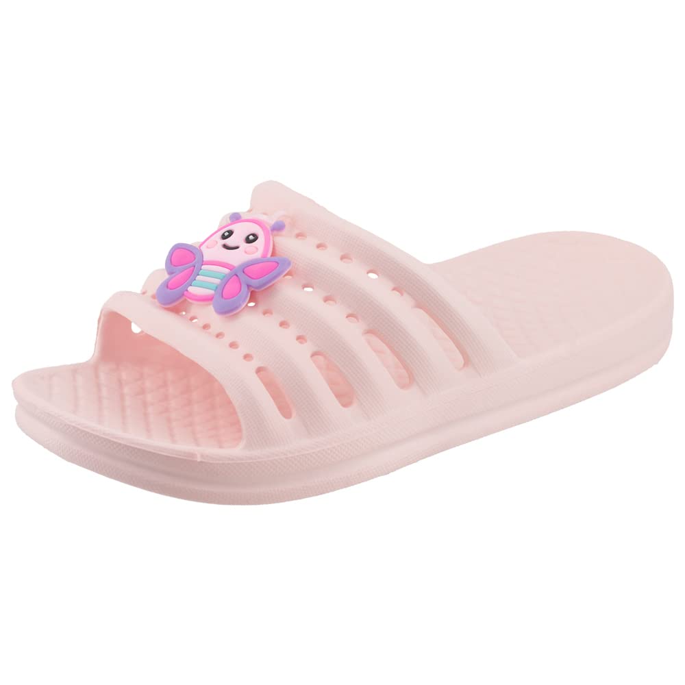 JOMIX Kinder Schlappen Jungen und Mädchen Sommer Bunte Dinosaurier Sandalen Weiche Badelatschen Badeschlappen Schwimmbad Meer Strand