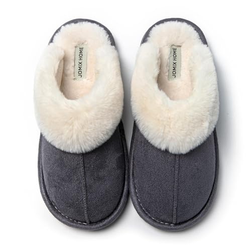 JOMIX Ciabatte Donna Invernali da Casa Pelose Calde Comode Pantofole Donna Invernali Morbide