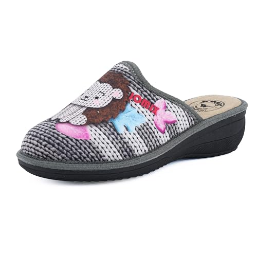 JOMIX Pantofole Donna Invernali Anatomiche Sottopiede Morbido di Alta Densità Mede in Italy