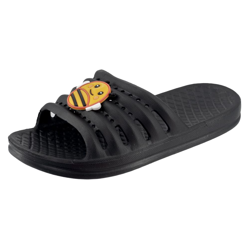 JOMIX Kinder Schlappen Jungen und Mädchen Sommer Bunte Dinosaurier Sandalen Weiche Badelatschen Badeschlappen Schwimmbad Meer Strand