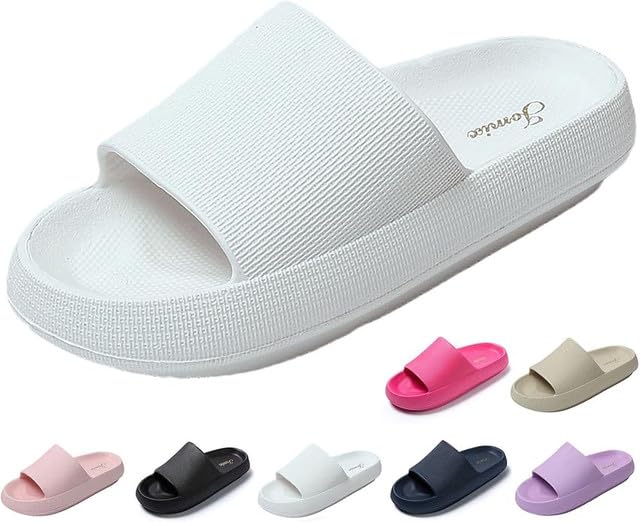 JOMIX Badeschuhe Damen Sommer Plateau Pantoletten EVA Badelatschen Leicht Sandalen für Strand