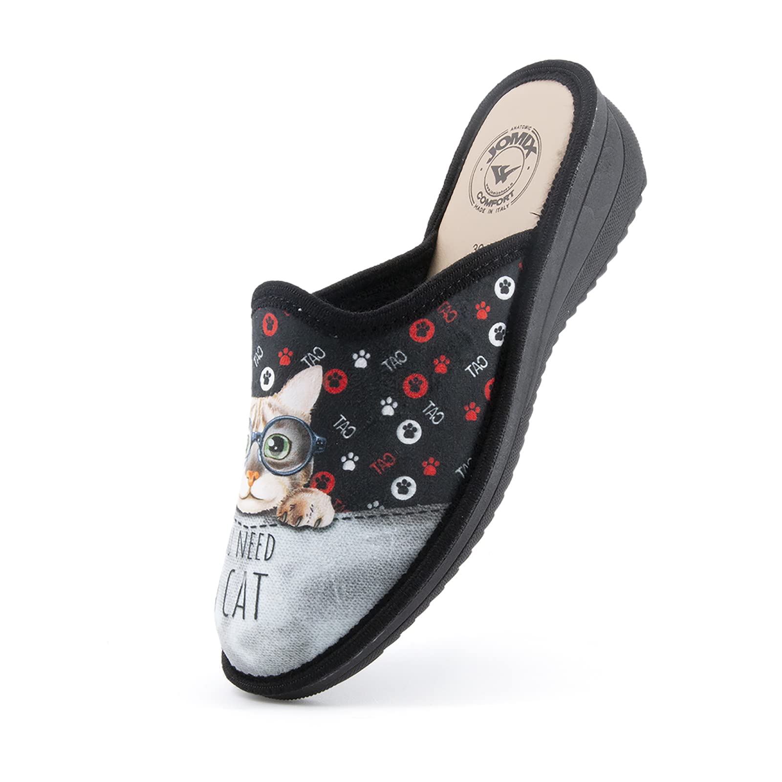 JOMIX Winter Hausschuhe Damen Bequeme Pantoffeln Bequeme Italien Slippers Indoor