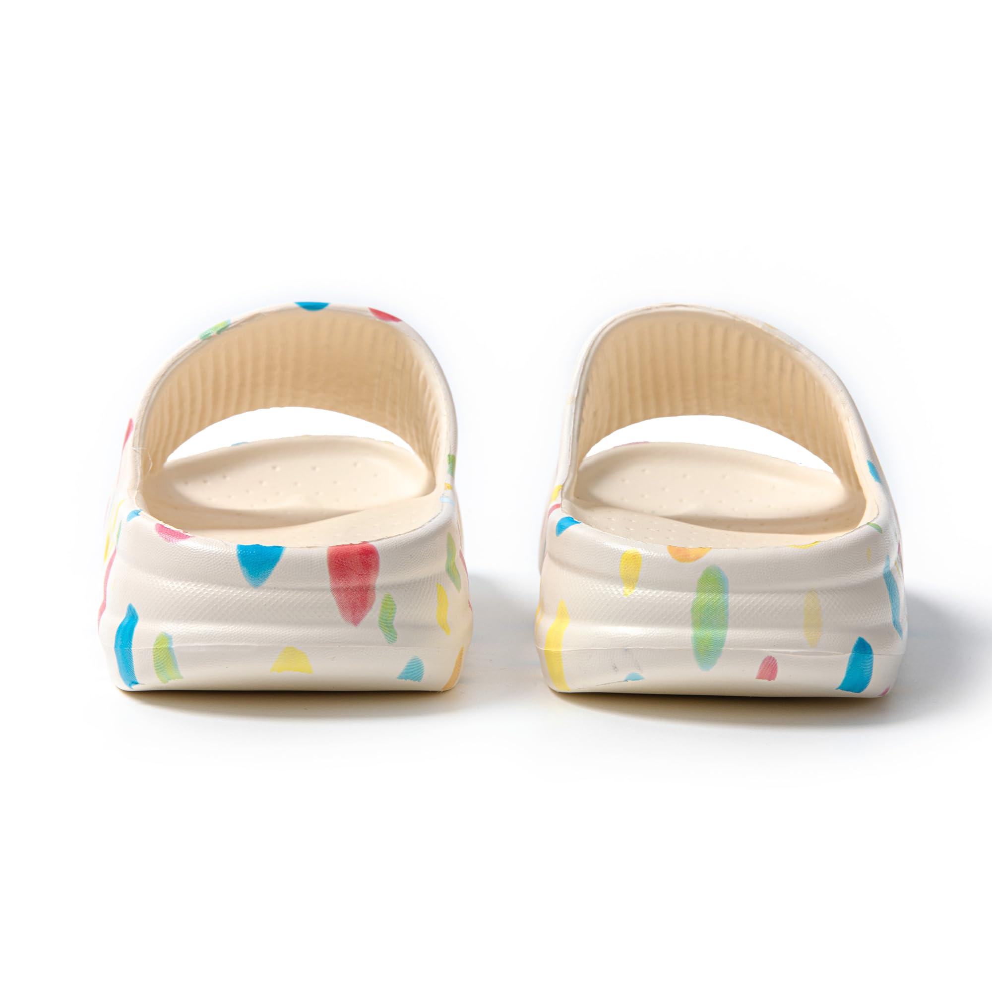 JOMIX Damen Badelatschen Sommer Dicke Sole Pantoletten 100% EVA Weiche Badeschuhe Süße Schlappen Lustig Sandalen