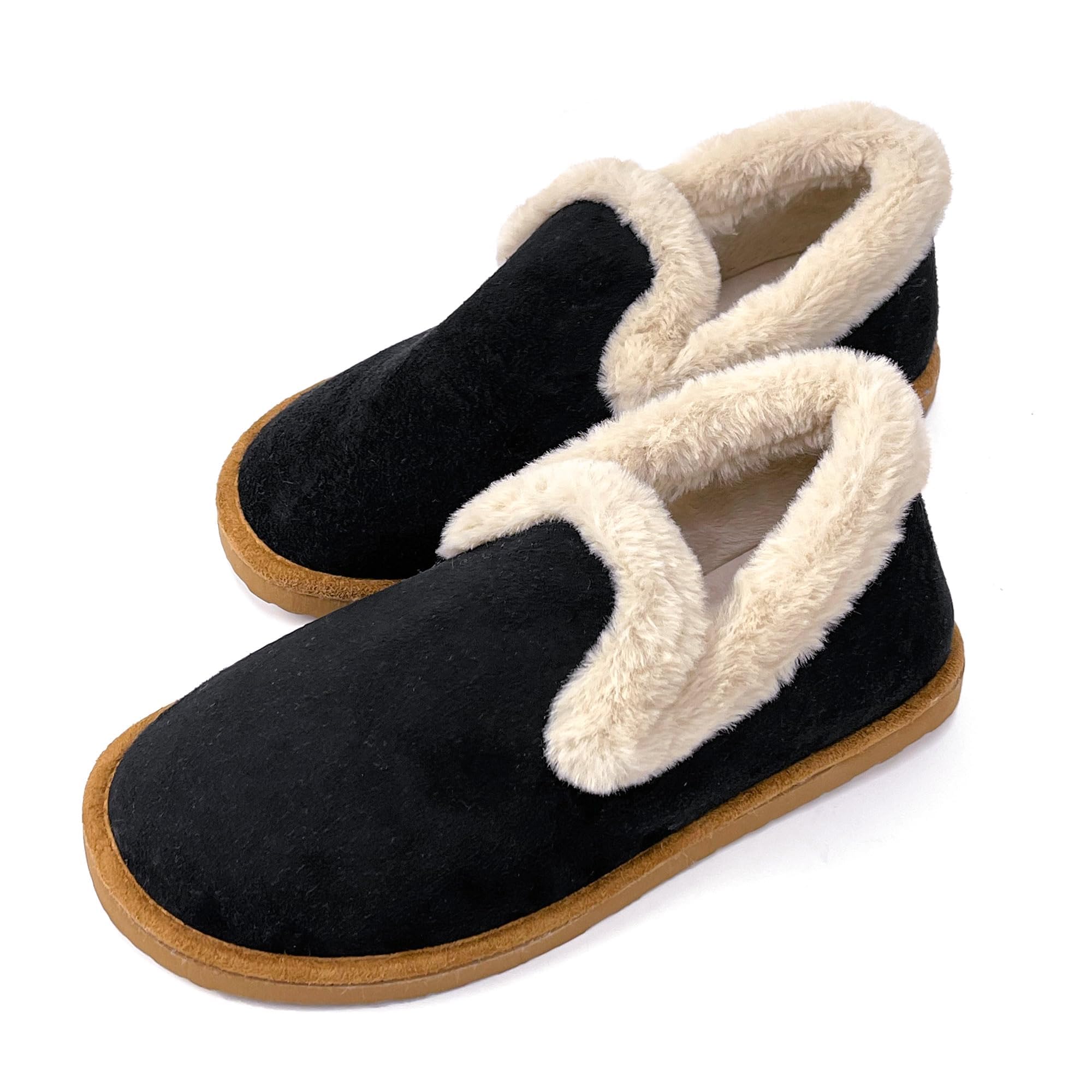 JOMIX Winter Hausschuhe Damen Plüsch Gefütterte Pantoffeln Ultra Warme Hüttenschuhe Bequeme Puschen Indoor