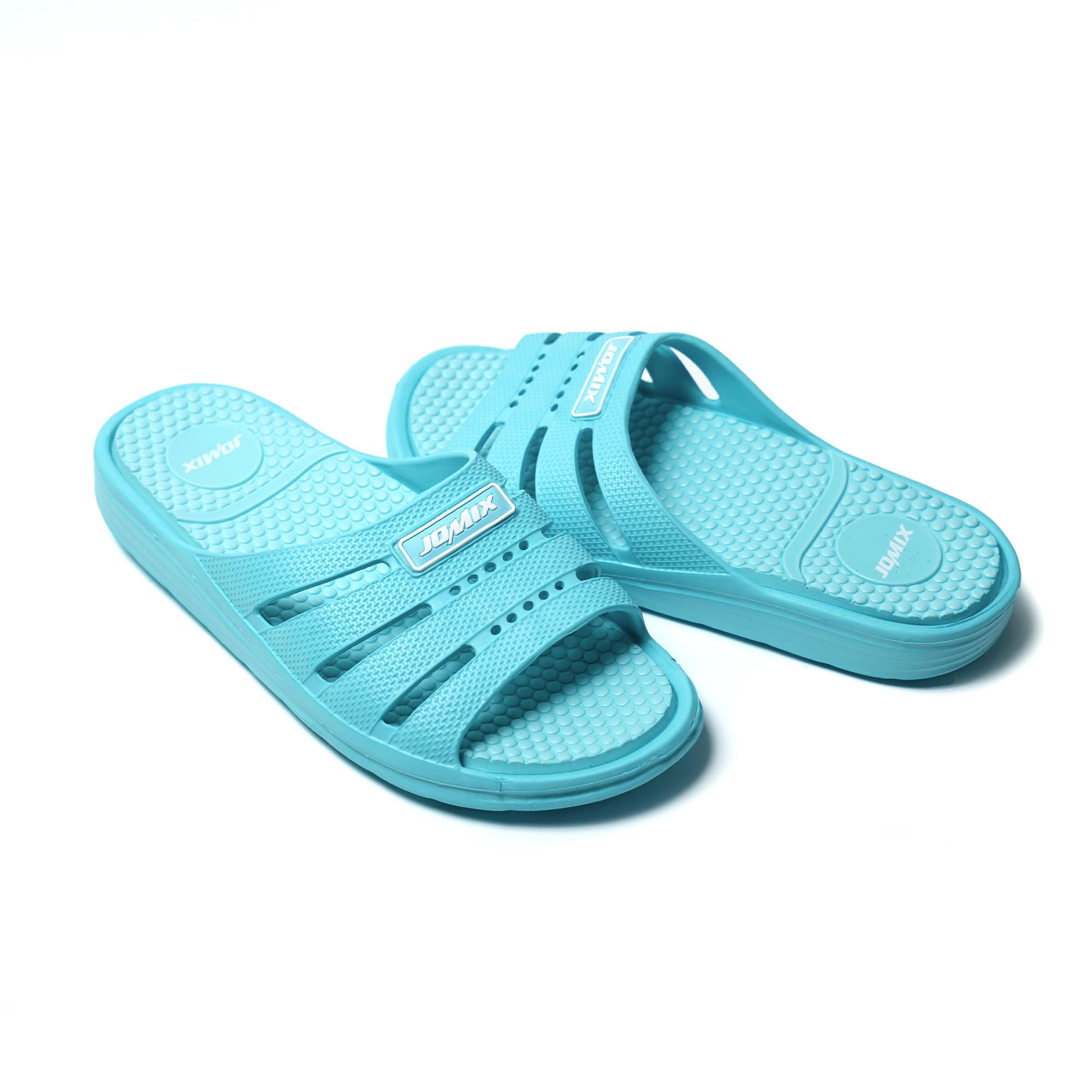 JOMIX Damen Badeschuhe Sommer Pantoletten Leicht Sandalen Badelatschen Badeschlappen Rutschfeste Eva Duschhausschuhe