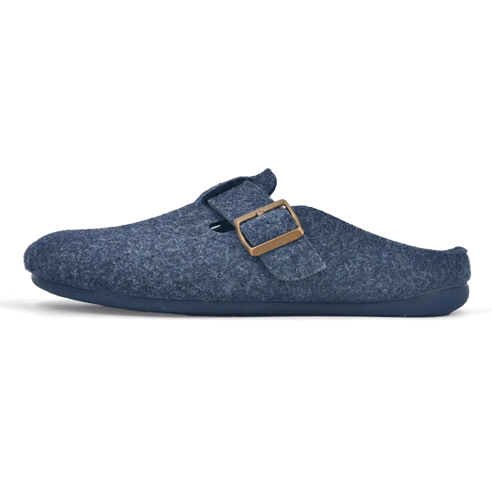 JOMIX Fliz Hausschuhe Herren Winter Pantoffeln Warm Pantoletten mit Schnalle Slippers Men