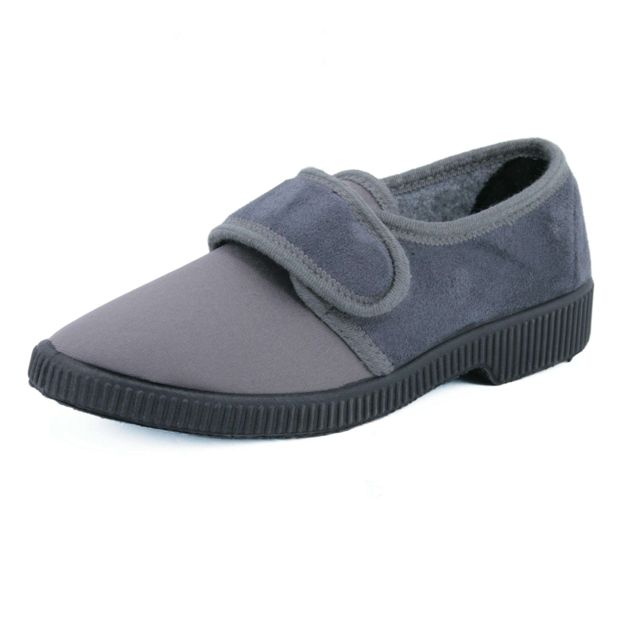 JOMIX Diabetiker Schuhe Damen Orthopädische Pantoffeln Senioren Hausschuhe mit Klettverschluss Leichte Atmungsaktiv Pantoletten mit Memory Foam Bequeme Slipper