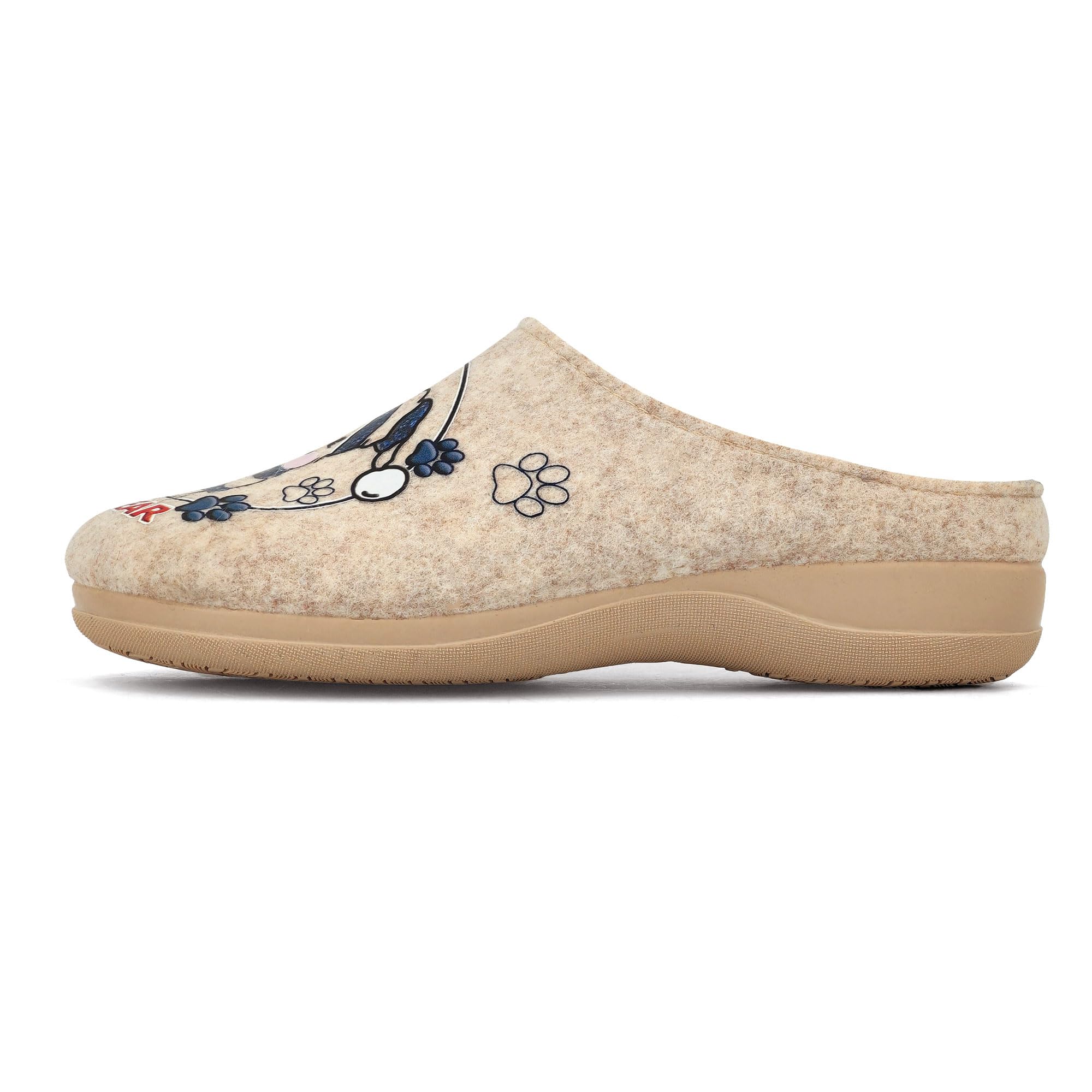 JOMIX Warme Flizpantoffeln Damen Hausschuhe Winter Gefütterte Pantoffeln Plüsch Slippers Rutschfeste Puschen mit Fußbett