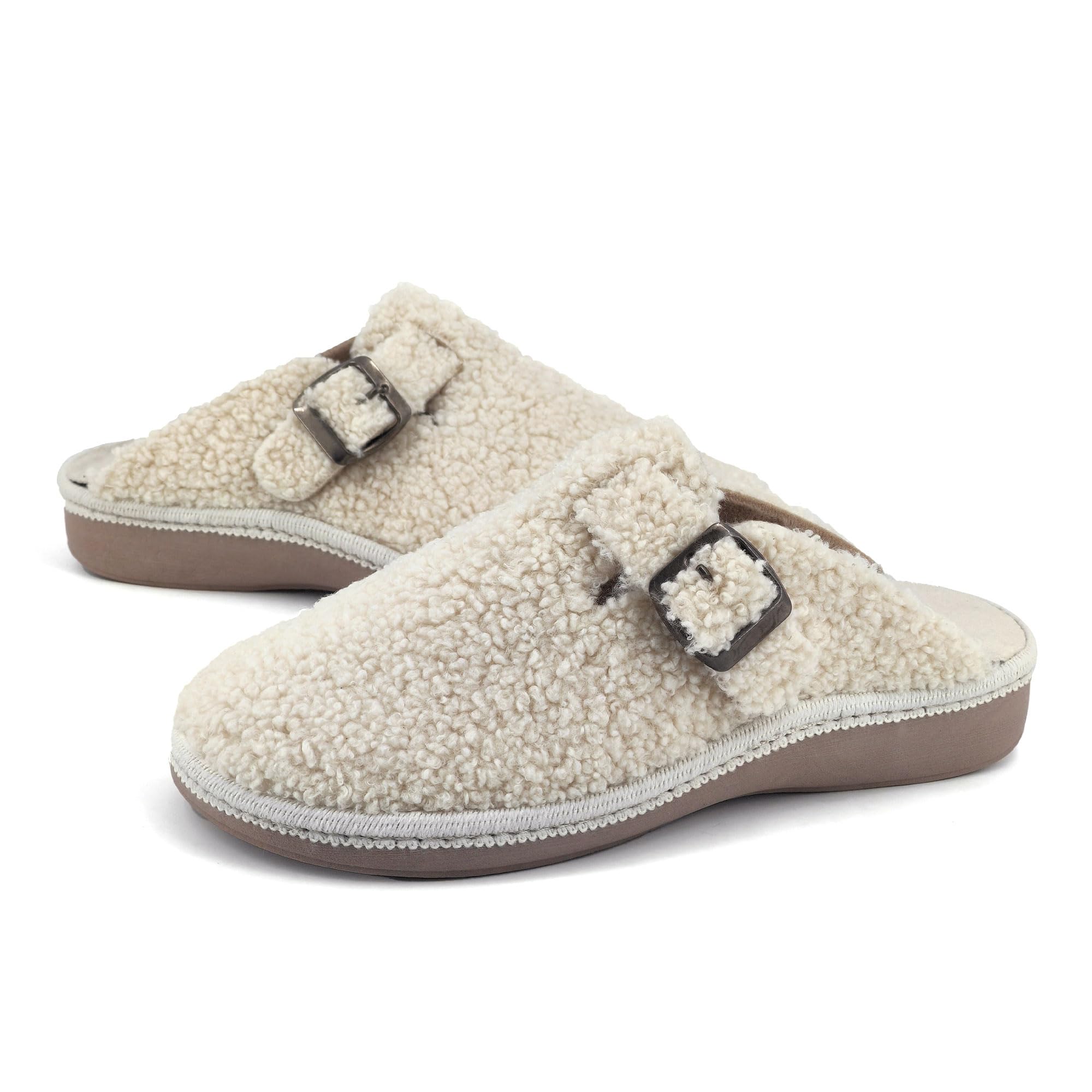 JOMIX Pantofole Sabot Donna Invernali Ciabatte Ragazze Pelose Calde da Casa