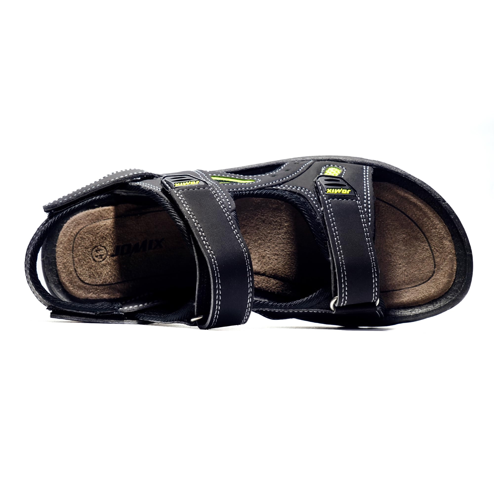 JOMIX Athletische Sandalen Herren Klettverschluss Sommer Rutschfest Flach Wandersandalen Outdoor Strand Reisen Trekking Wander