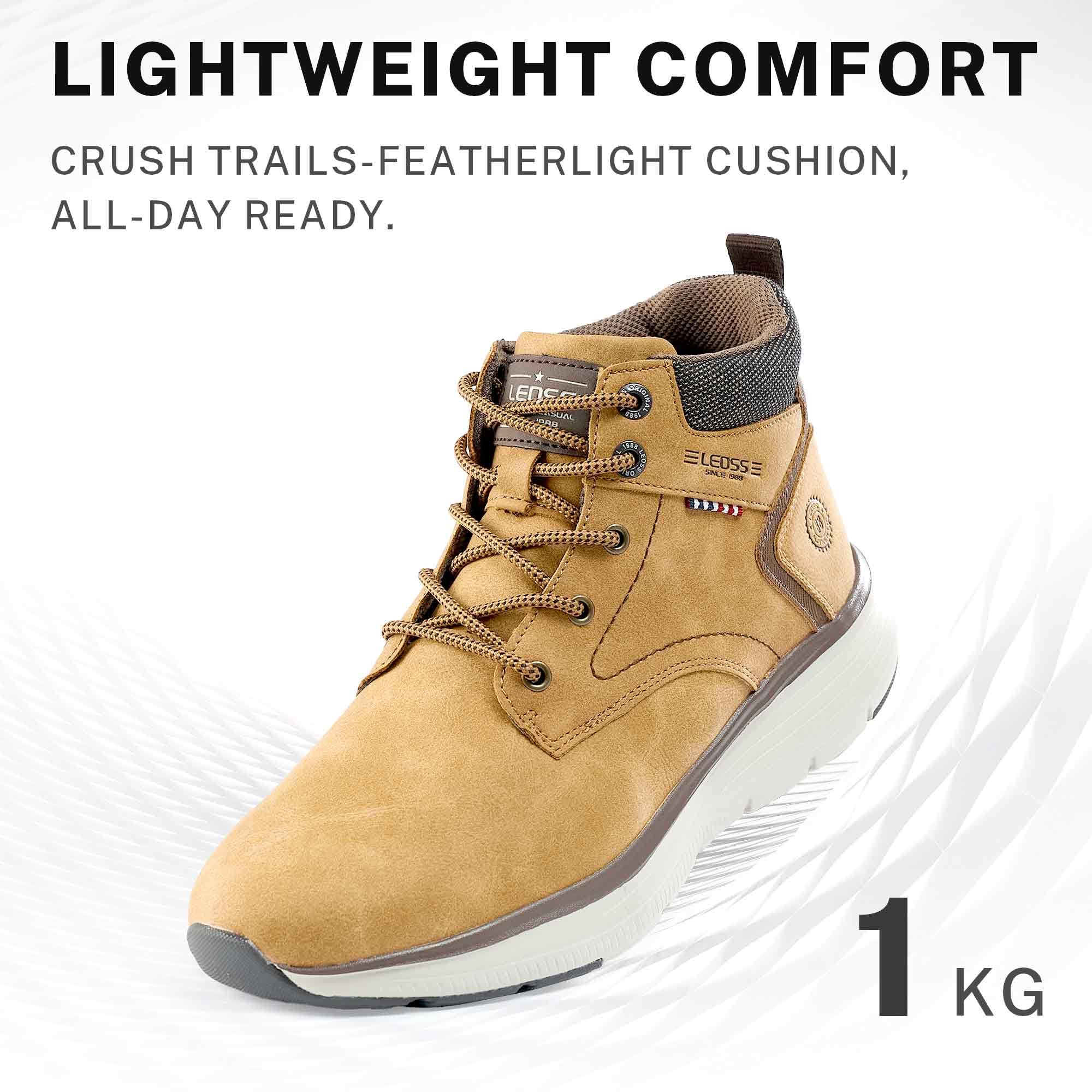 LEOSS ORIGINAL Uomo Sneakers High Top Sneakers Sportiva Leggere da Camminare Scarpe Sneakers Alte Uomo