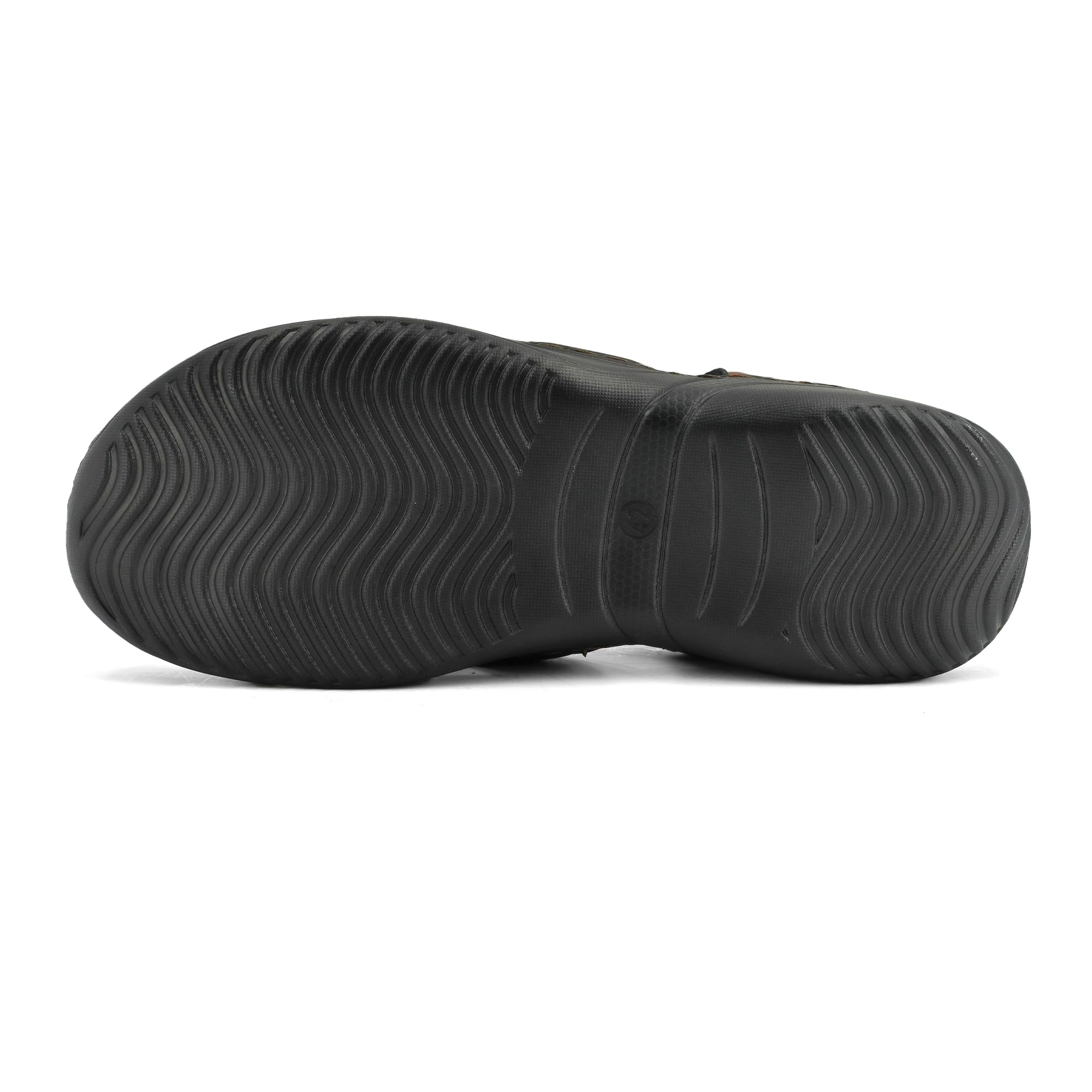 JOMIX Herren Sandalen mit Klettverschluss Leder Freizeitschuhe Anti-Rutsche Riemenschuhe Sport Trekkingsandalen Strandschuhe Reisen Trekking Wander Outdoorsandalen