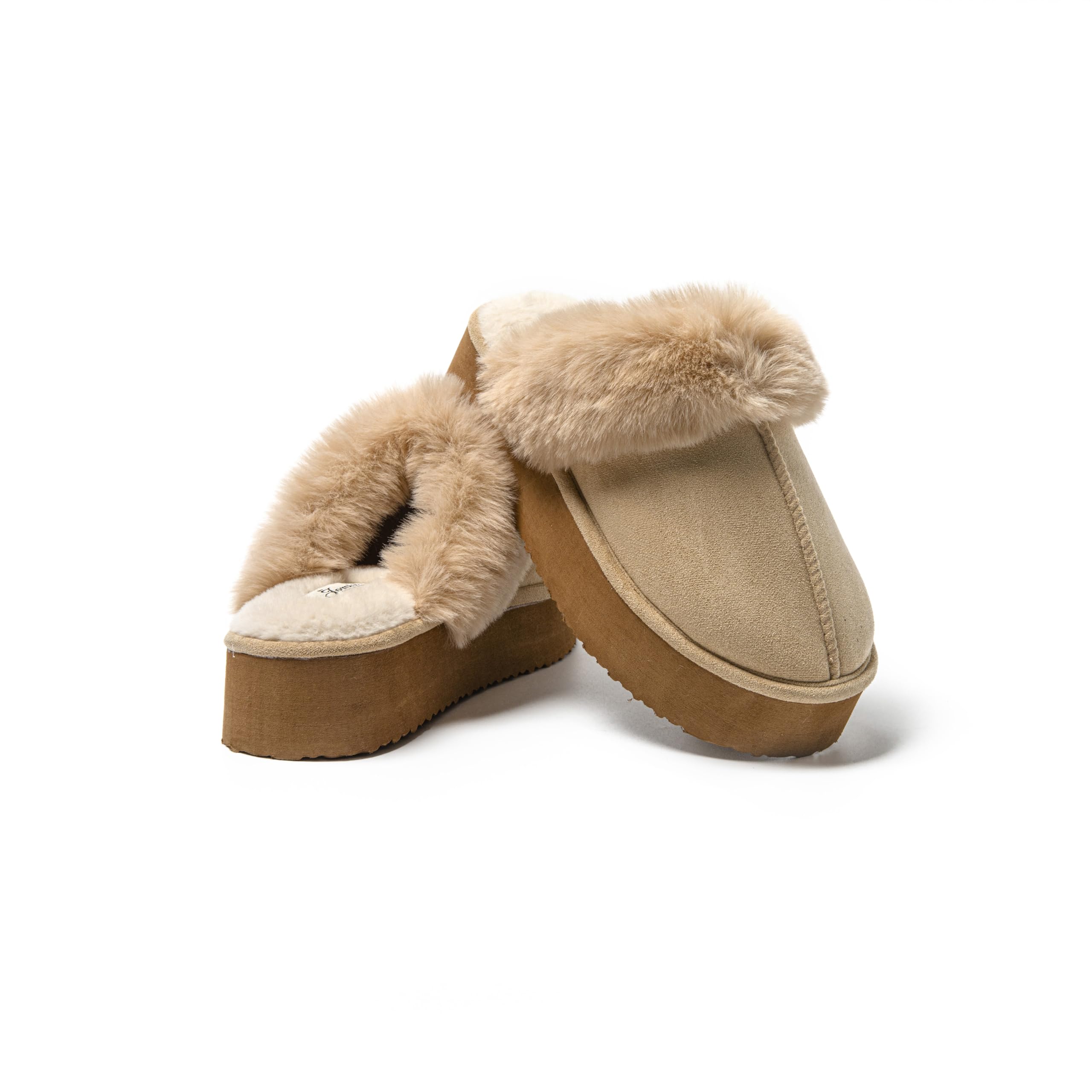 JOMIX Hausschuhe Damen Winter Bequeme Pantoffeln Warme Flauschige Gefüttert Plüsch Puschen