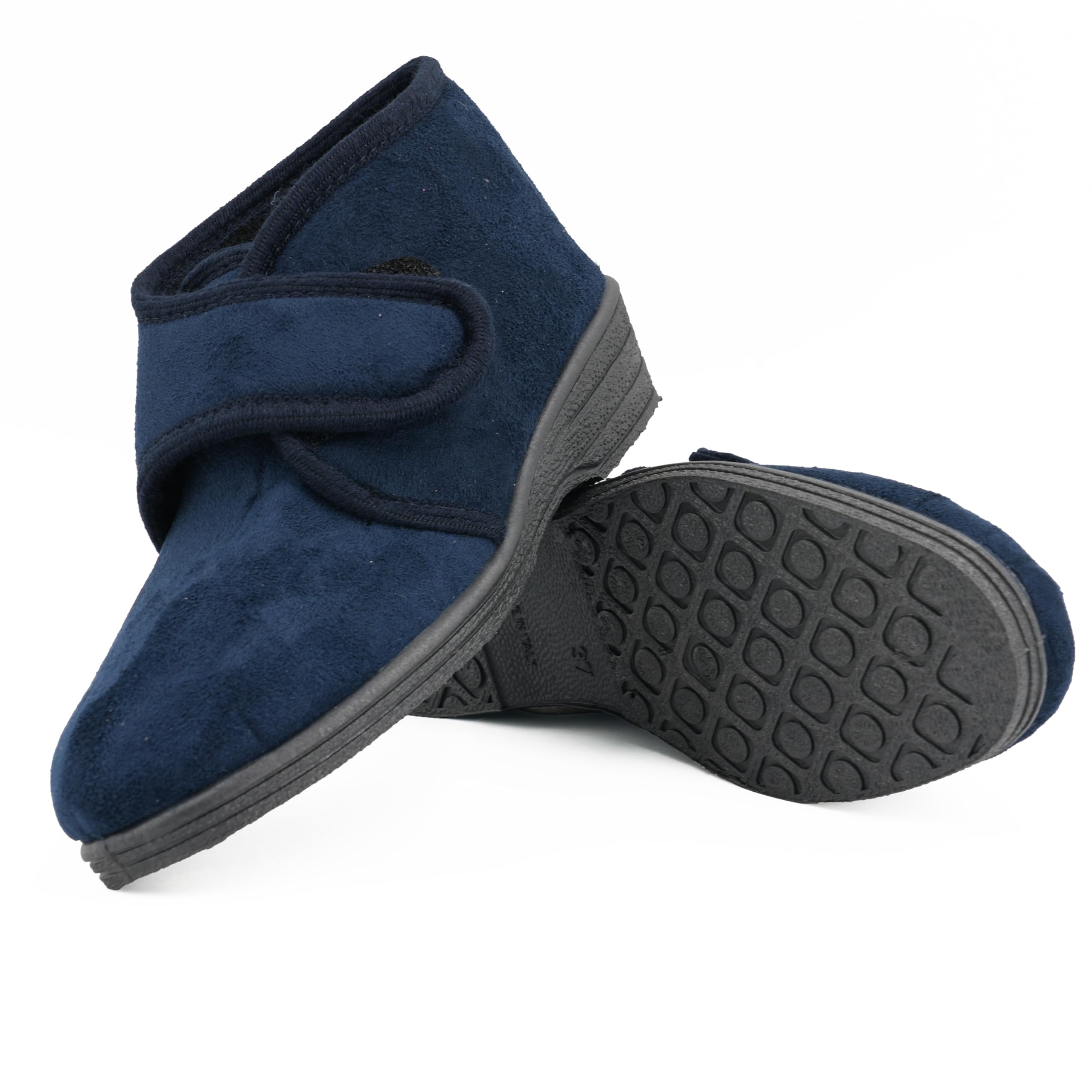 JOMIX Diabetiker Schuhe Damen Orthopädische Winter Stiefeletten Senioren Hausschuhe mit Klettverschluss