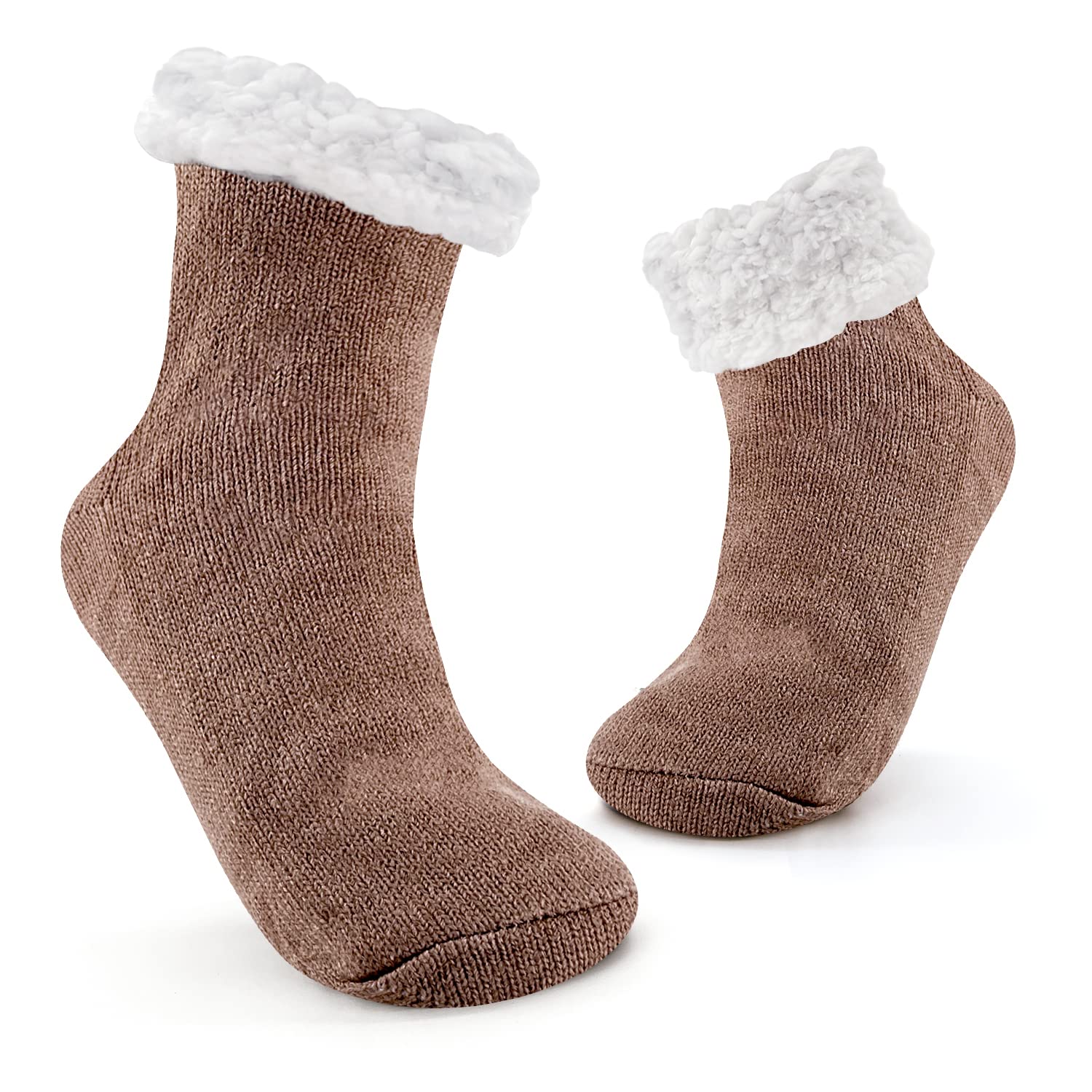 JOMIX Calze Antiscivolo Donna Invernali Calzini a Pantofole Imbottite Felpate Calzettoni Caldi