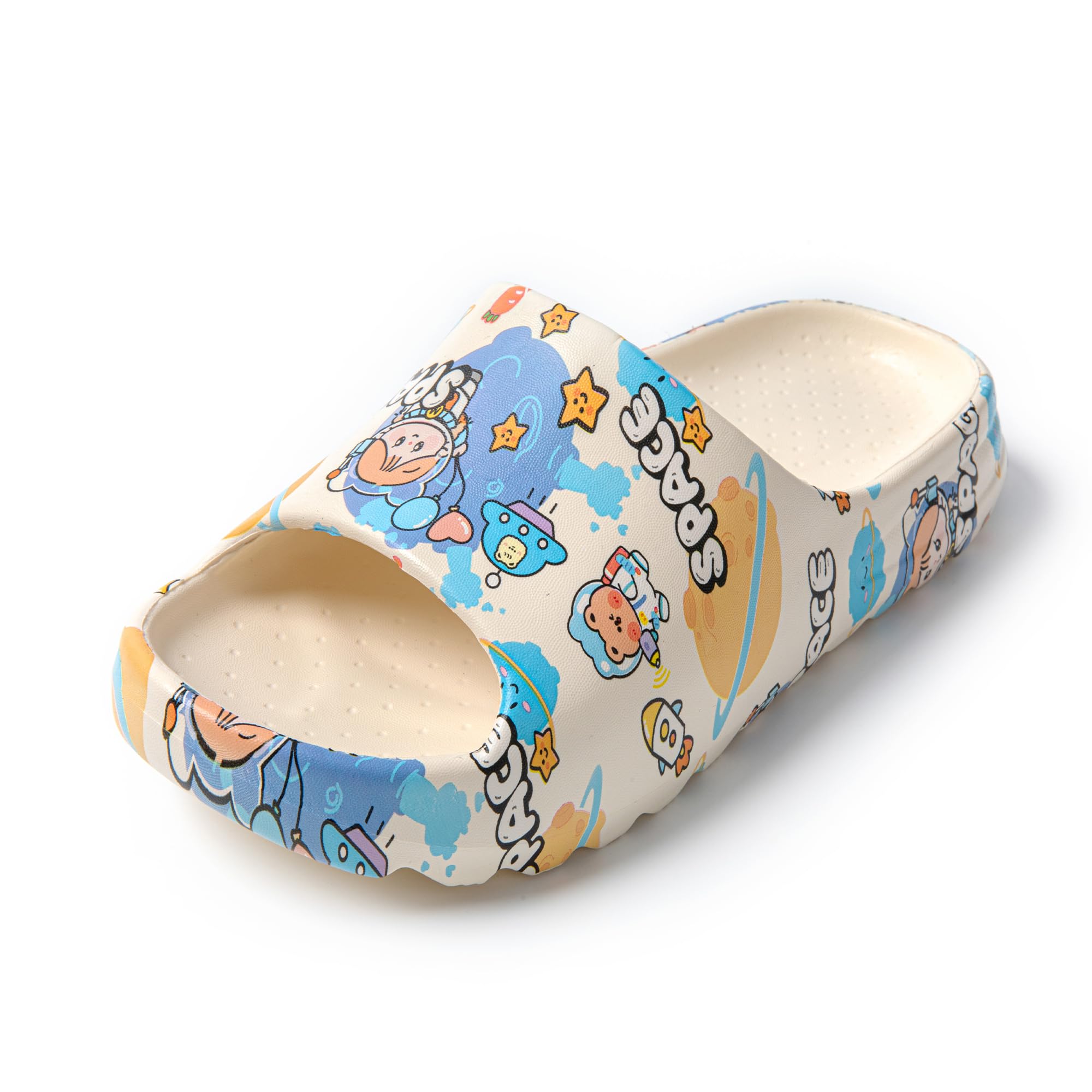 JOMIX Damen Badelatschen Sommer Dicke Sole Pantoletten 100% EVA Weiche Badeschuhe Süße Schlappen Lustig Sandalen