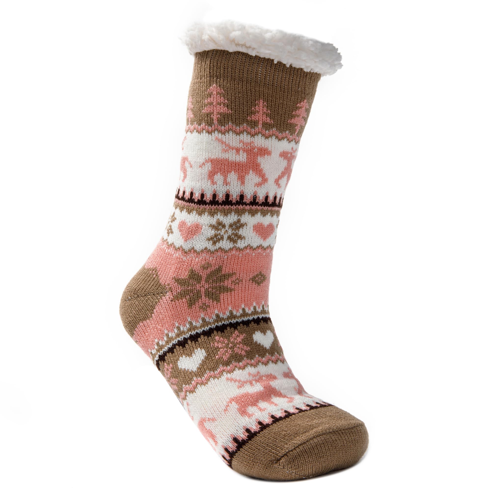 JOMIX Calze Antiscivolo Donna Invernali Pantofole Calde Imbottite Felpate