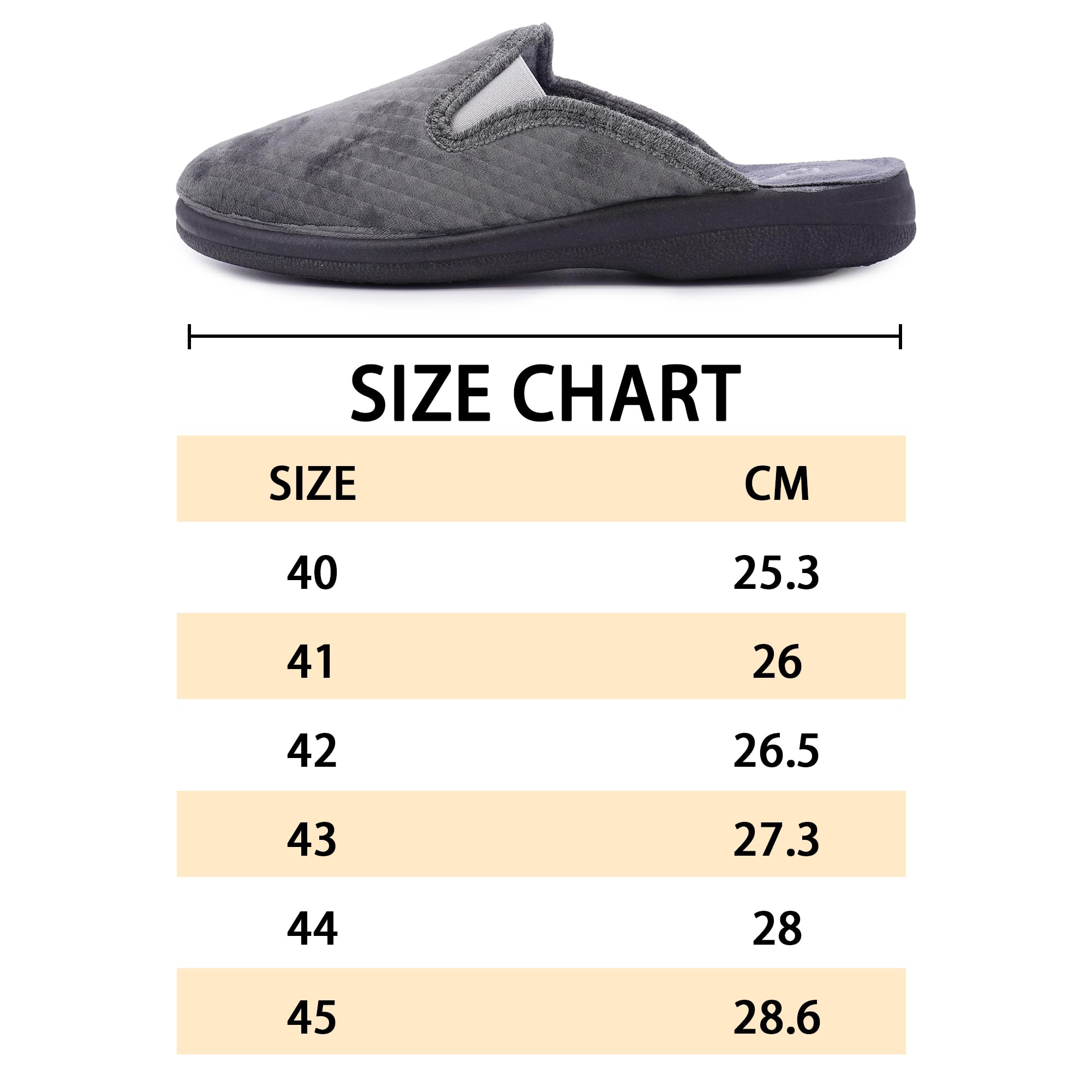 JOMIX Herren Hausschuhe Winter Komfort Warme Pantoffeln Rutschfeste Hausschuhe für drinnen & draußen Mit rutschfeste Gummisohle