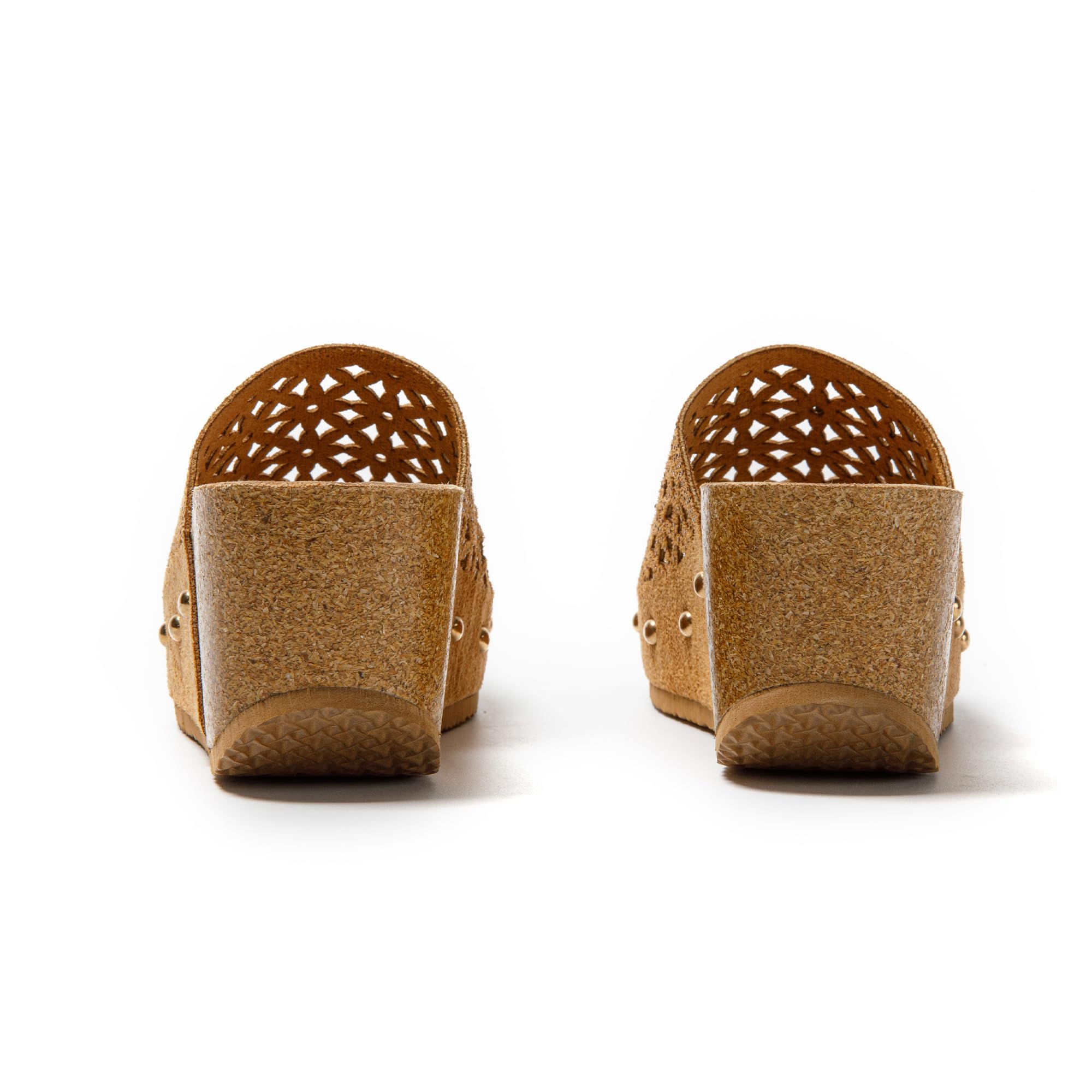 JOMIX Damen Sommer Sandalen Pantoletten Clogs Dicke Sohle Kork Hausschuhe mit Keilabsatz Weiche Strand Meer Sommerschuhe