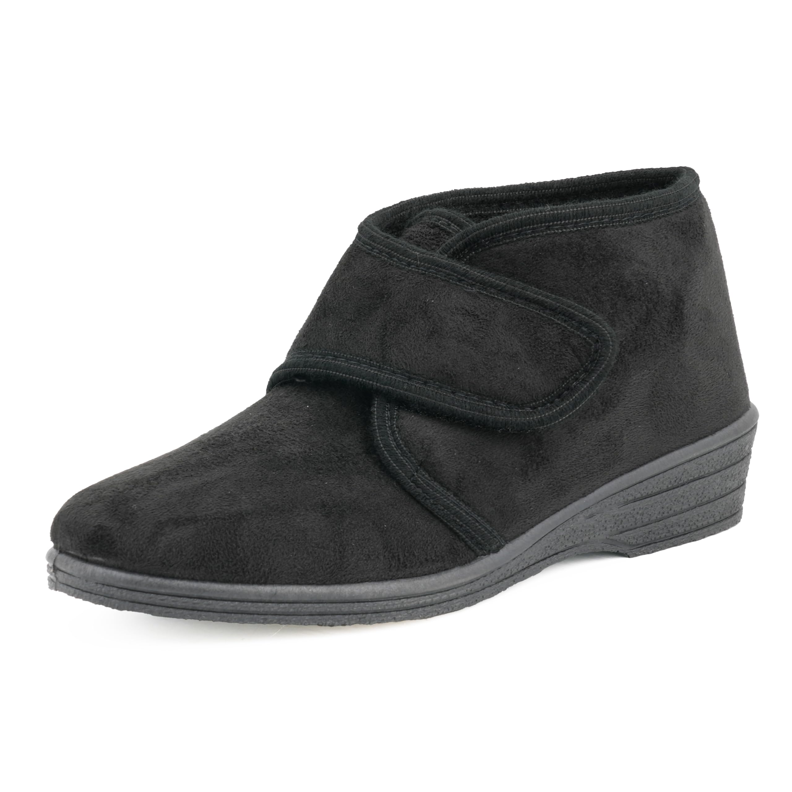 JOMIX Diabetiker Schuhe Damen Orthopädische Winter Stiefeletten Senioren Hausschuhe mit Klettverschluss