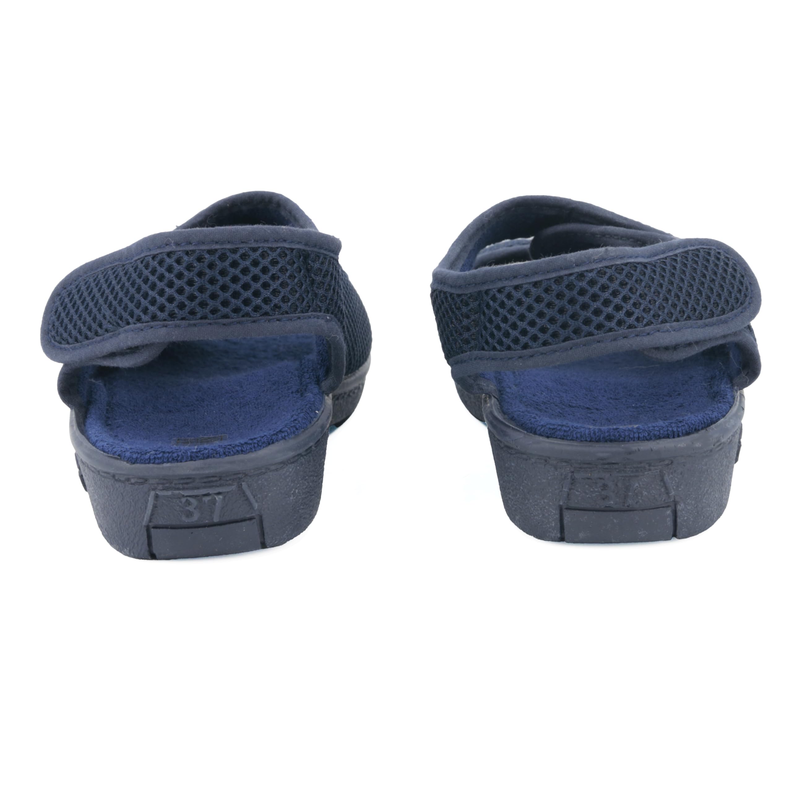 JOMIX Gesundheitsschuhe Damen Orthopädische Hauschuhe Diabetiker Schuhe Weiche Keilabsatz Hallux Valgus Schuhe mit Klettverschluss Sandalen Rutschfeste