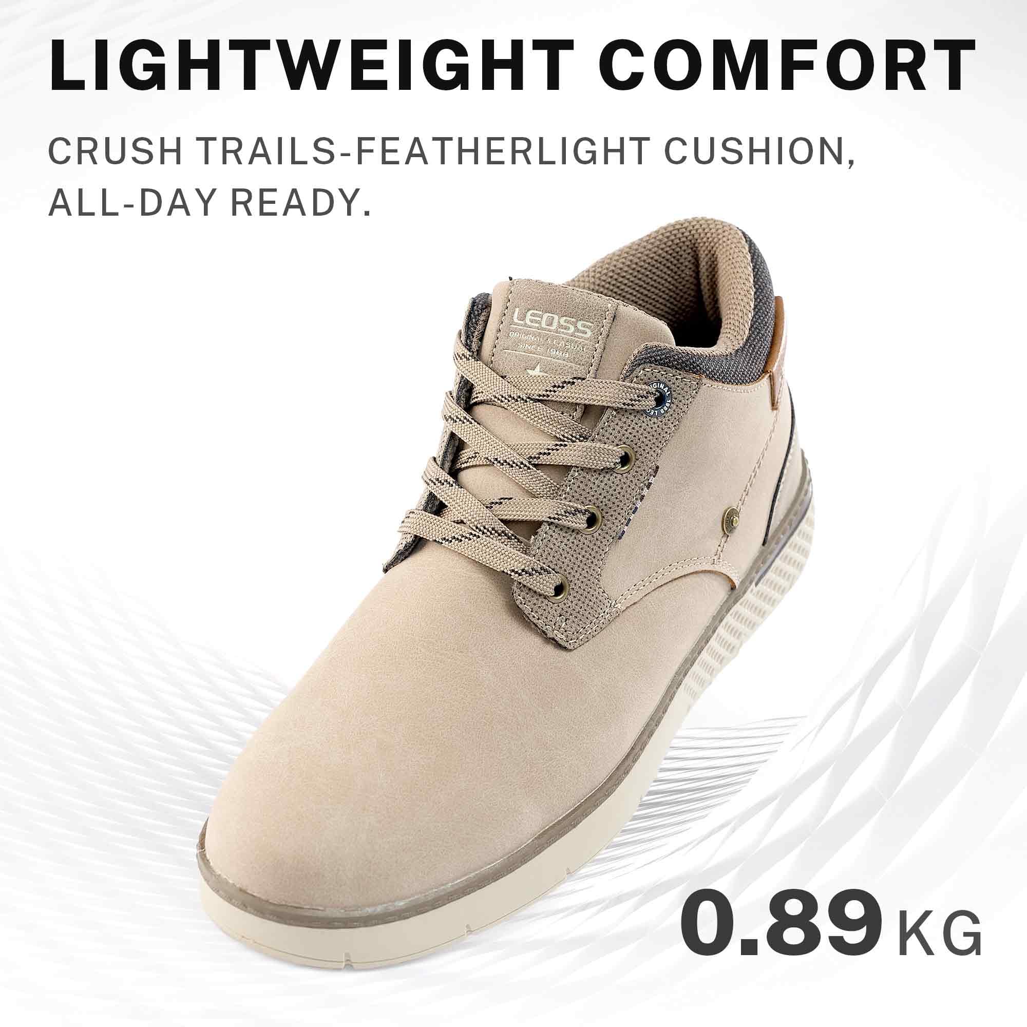 LEOSS ORIGINAL Homme Montante Basket Sport Cuir Business Chaussures