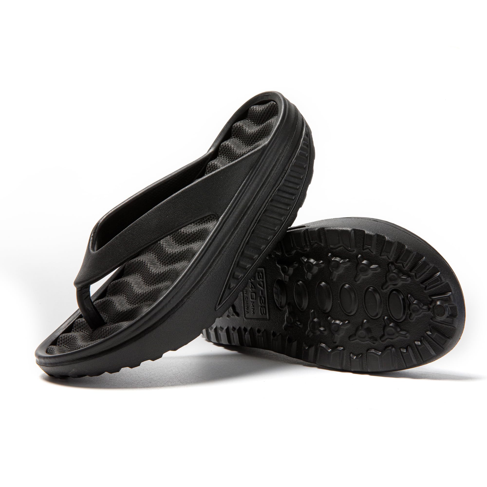 JOMIX Flip Flops Damen Massage Sommer Zehentrenner Plateau Leicht Badelatschen Slides Strand Schlappen Taumelschuhe