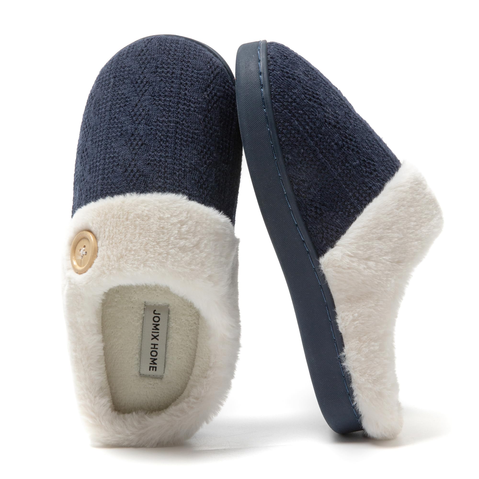 JOMIX Pantofole Invernali da Donna Imbottite Calde Pelose