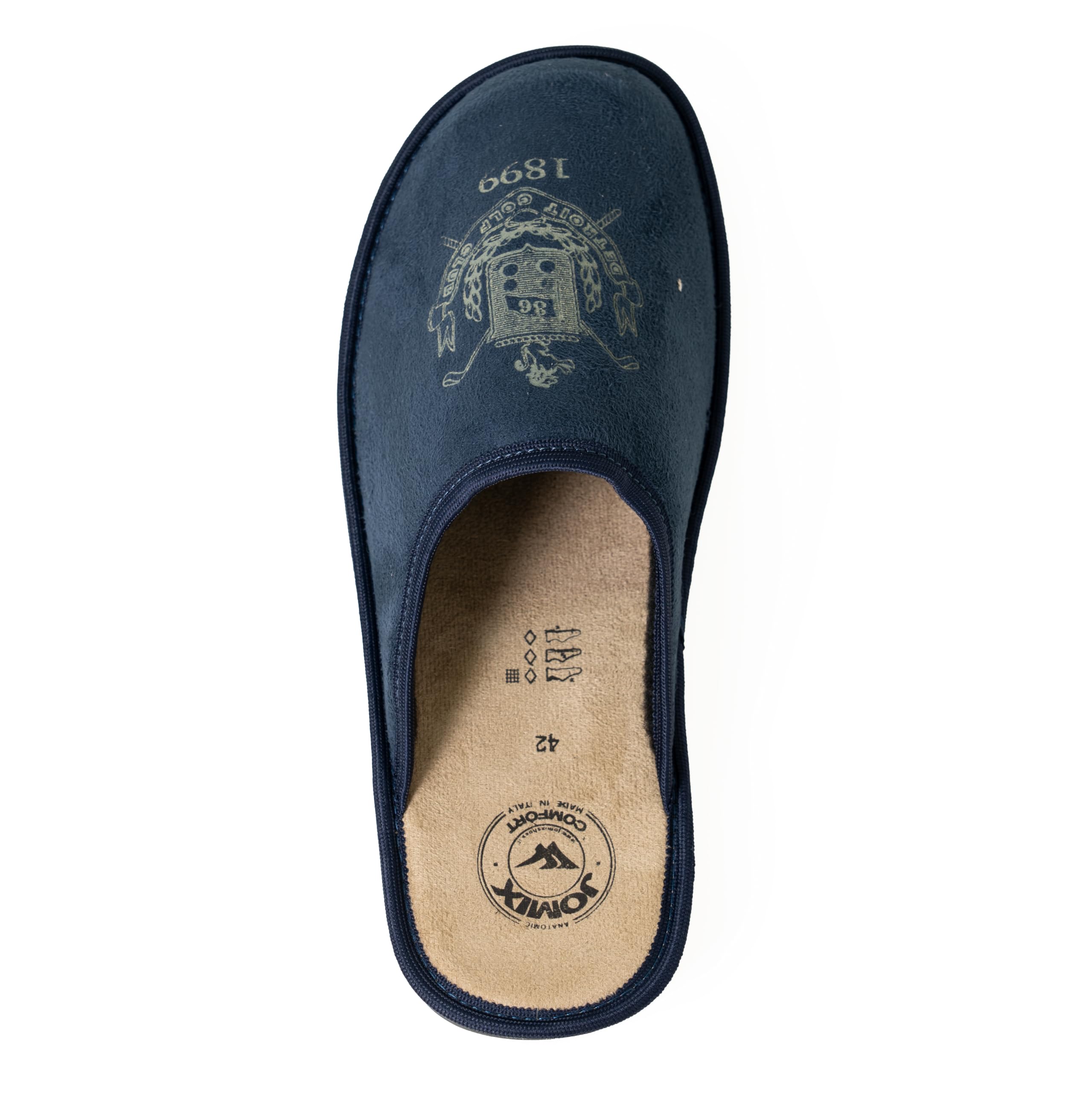JOMIX Herren Hausschuhe Winter Komfort Warme Pantoffeln Rutschfeste Hausschuhe für drinnen & draußen Mit rutschfeste Gummisohle