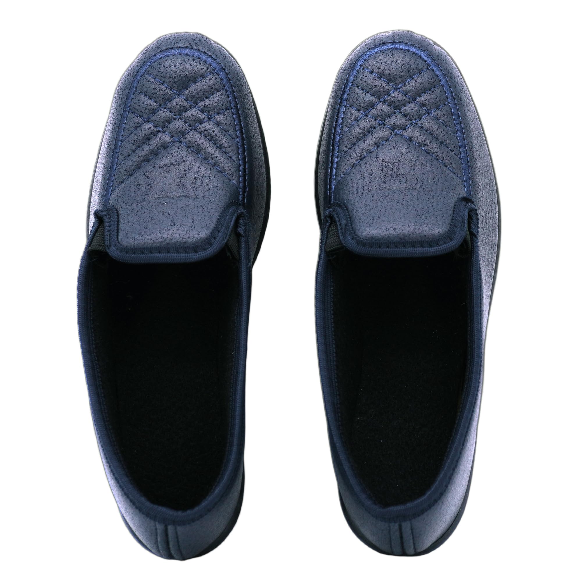 JOMIX Hausschuhe Damen Geschlossen Rutschfest mit Gummisohle - Bequeme Pantoffeln Slipper für Empfindliche Füße und Senioren Leichte Mokassin Hergestellt in Italien