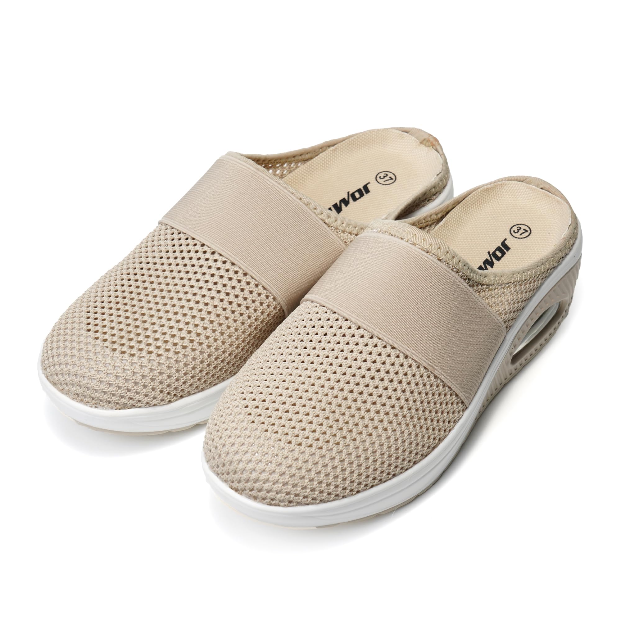 JOMIX Orthopädische Schuhe Damen Gesundheitsschuhe Sandalen Sommer Weiche Keilabsatz Hallux Valgus Schuhe mit Klettverschluss Rutschfeste Hauschuhe