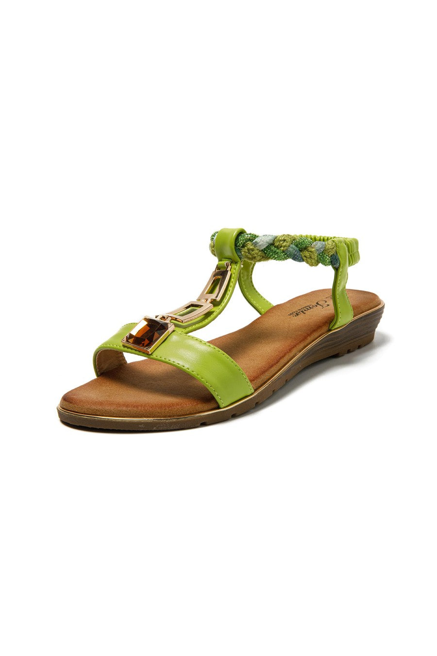 JOMIX Sandali Donna Estive Eleganti Sandali Bassi Comodi con Strass SD9433 SD9434