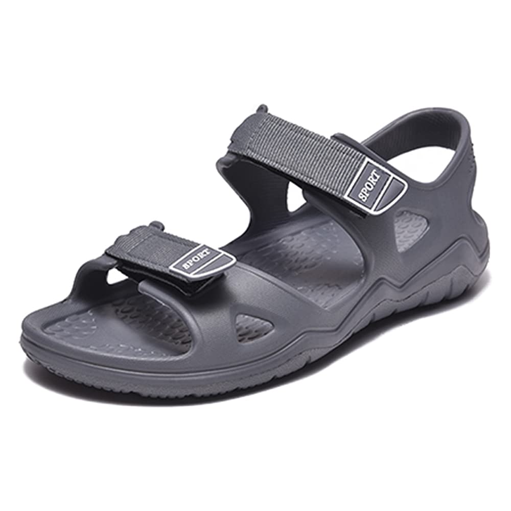 JOMIX Athletische Sandalen Herren Klettverschluss Sommer Rutschfest Flach Wandersandalen Outdoor Strand Reisen Trekking Wander