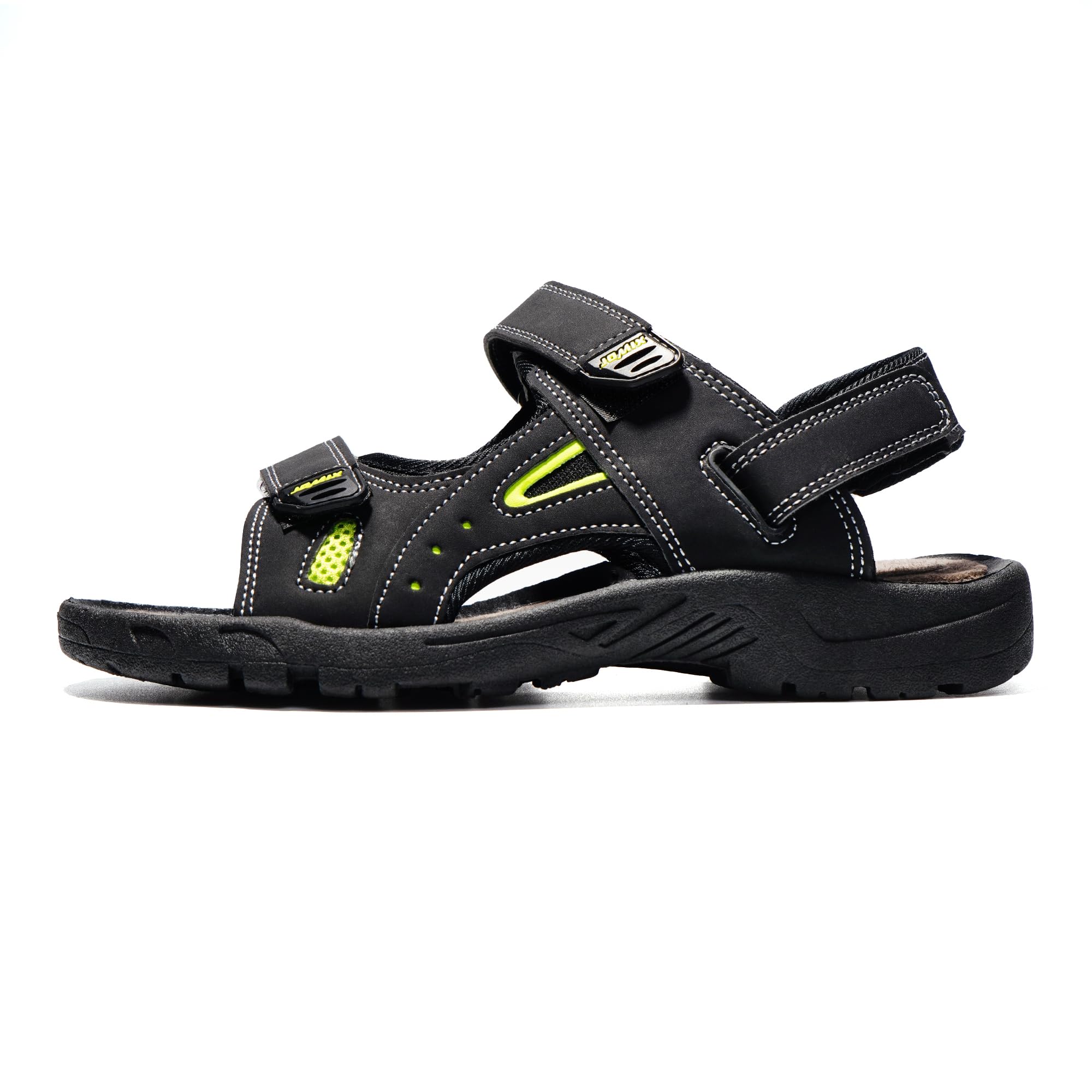 JOMIX Athletische Sandalen Herren Klettverschluss Sommer Rutschfest Flach Wandersandalen Outdoor Strand Reisen Trekking Wander
