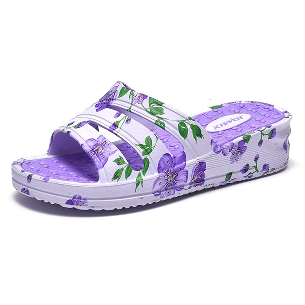 JOMIX Badeschuhe Damen Sommer Plateau Pantoletten EVA Badelatschen Leicht Sandalen für Strand