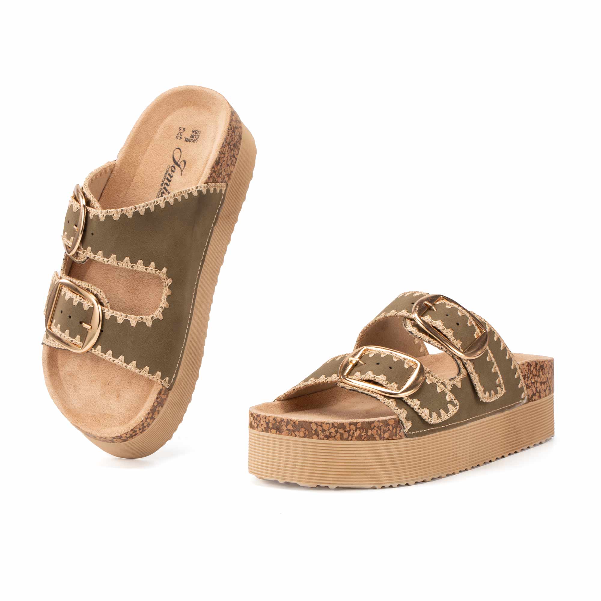 JOMIX Ciabatte da Donna in Sughero Estive Morbide Scarpe da Spiaggia