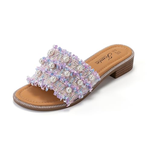 JOMIX Ciabatte da Spiaggia Estive Eleganti da Donna Pantofole Casual Morbide e Traspiranti Antiscivolo e Resistenti All'usura Lunga Durata Non Affatica i Piedi WFC250199