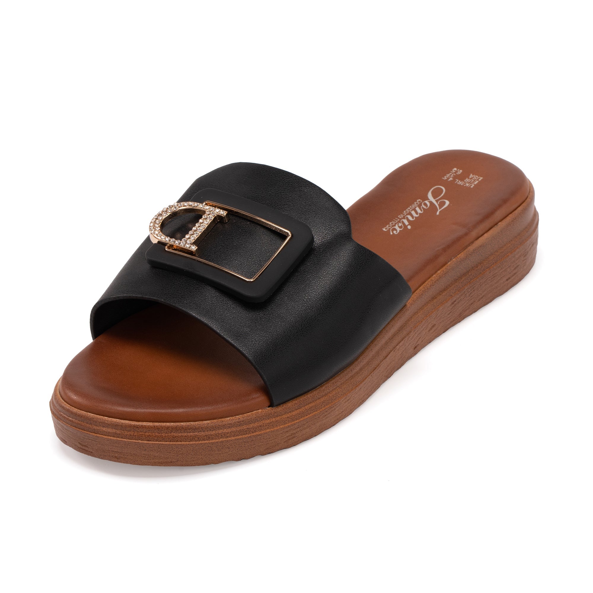 JOMIX Ciabatte Donna Estive Anatomiche Pantofole Zeppa Fibbia Regolabile Comode WFC250358