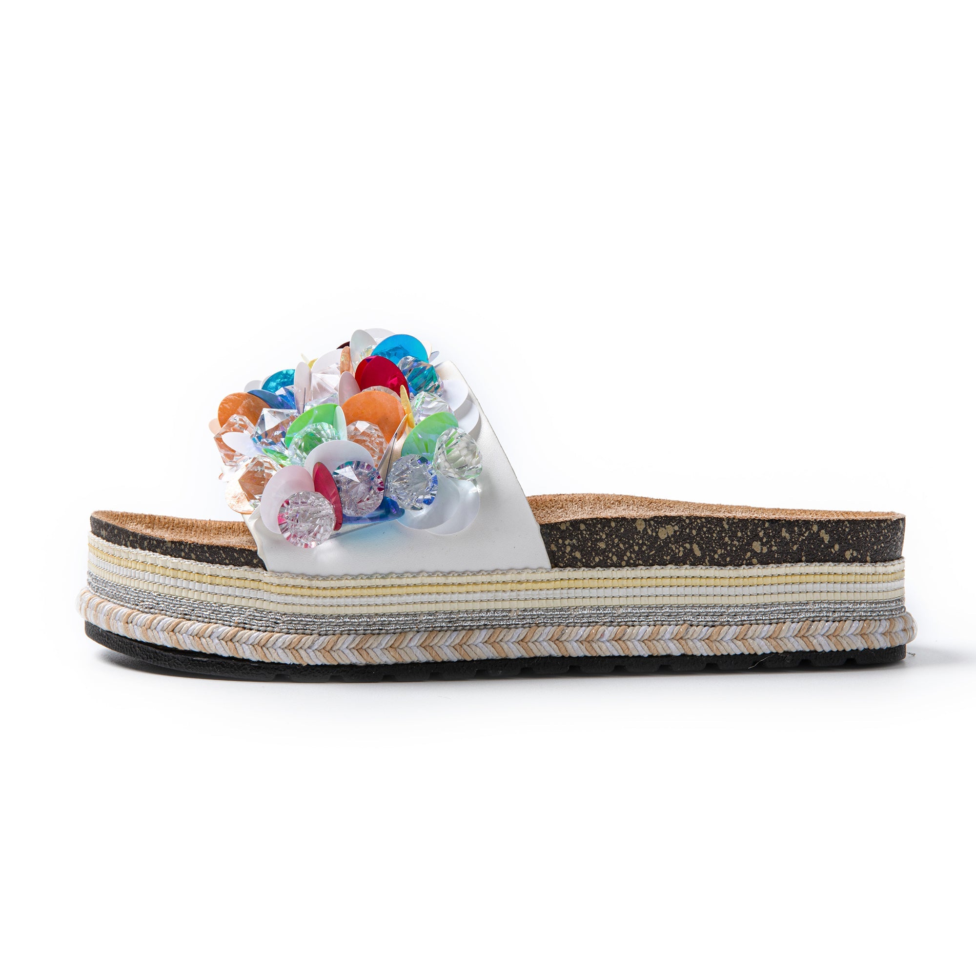 JOMIX Ciabatte Donna Estive Pantofole alla moda con decorazione a conchiglia SD9336
