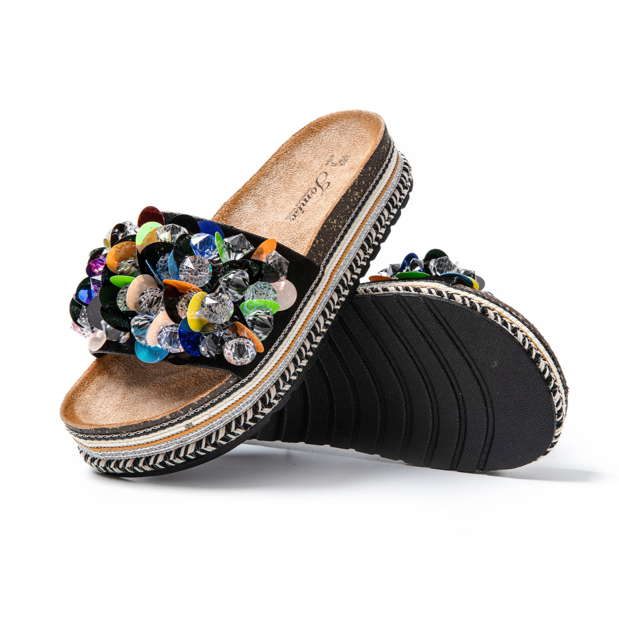 JOMIX Ciabatte Donna Estive Pantofole alla moda con decorazione a conchiglia SD9336