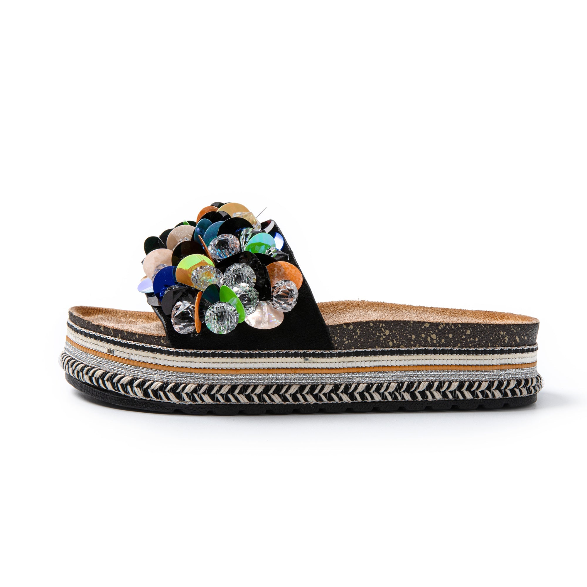 JOMIX Ciabatte Donna Estive Pantofole alla moda con decorazione a conchiglia SD9336