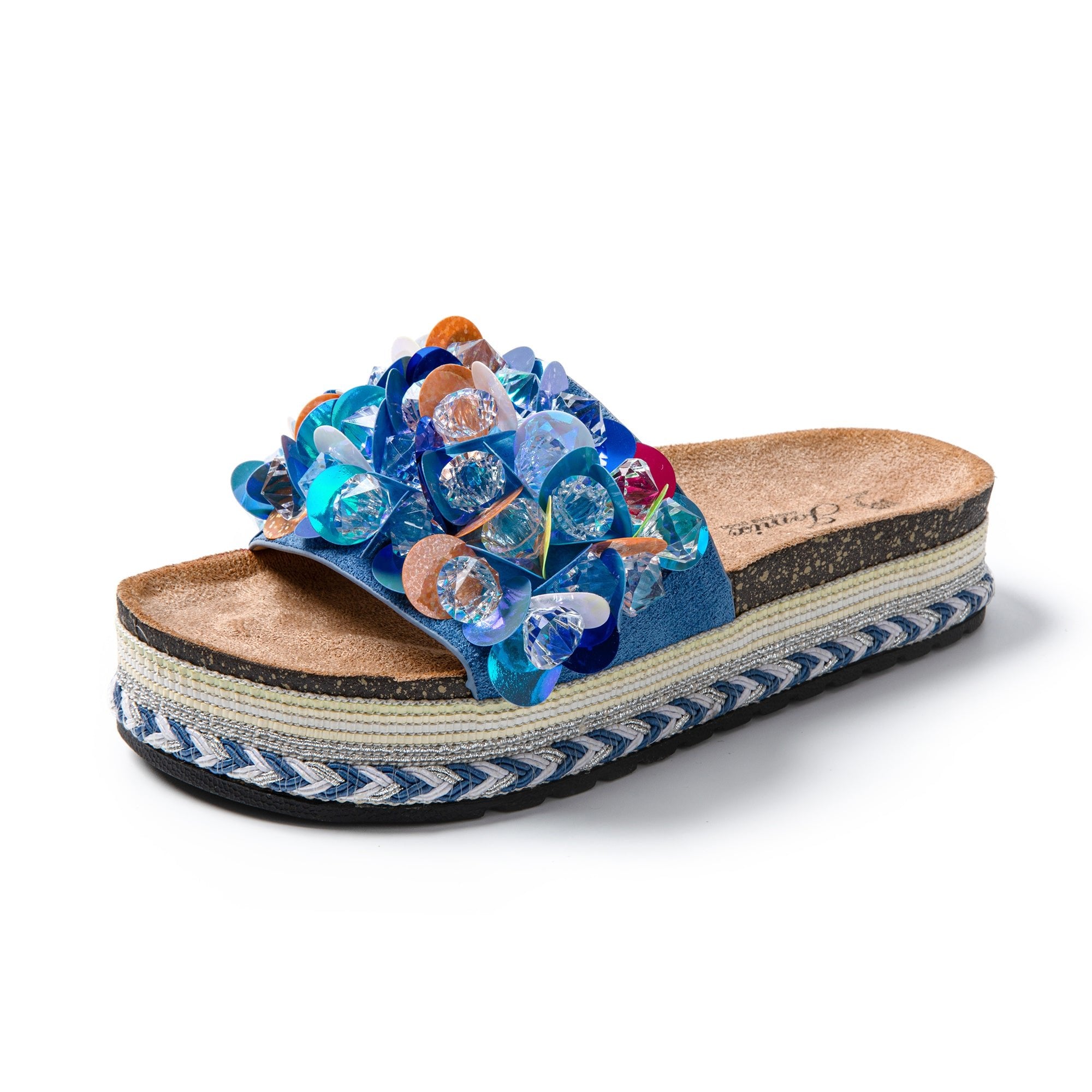 JOMIX Ciabatte Donna Estive Pantofole alla moda con decorazione a conchiglia SD9336