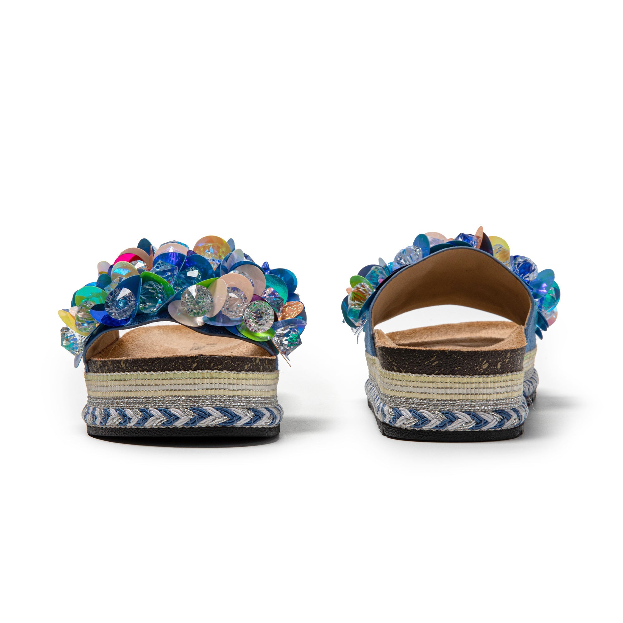 JOMIX Ciabatte Donna Estive Pantofole alla moda con decorazione a conchiglia SD9336