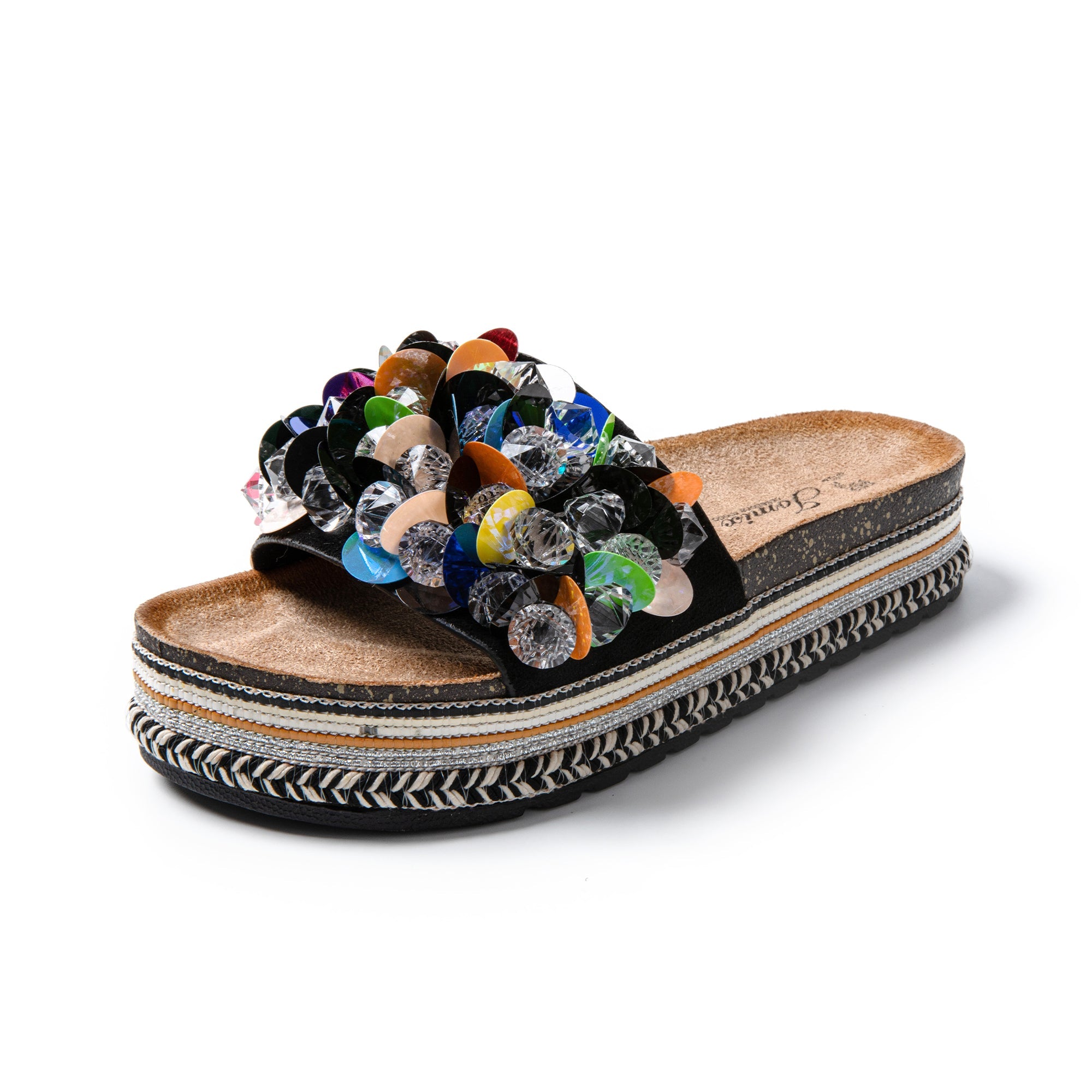 JOMIX Ciabatte Donna Estive Pantofole alla moda con decorazione a conchiglia SD9336